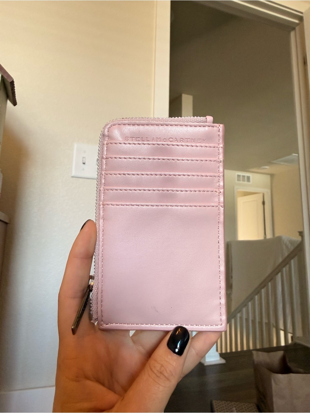 Stella McCartney Pink Star Zip Wallet - Picture 3 of 8